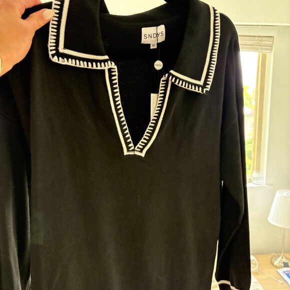 BNWT - Revolve - SNDYS Arlington Collared Sweater - Picture 5 of 5
